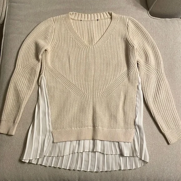 French Connections Sweater with Pleated Backing - Picture 2 of 5